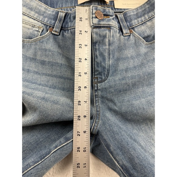 SOFT SURROUNDINGS NWT $89 Straight Leg The Ultimate Jeans Size M Petite - Picture 9 of 16